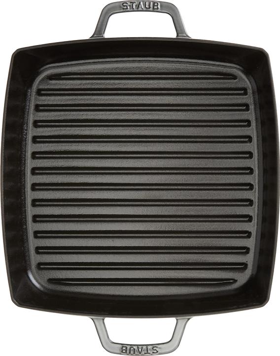 Actual product image Staub Grill pan with 2 handles (28 cm, Grill pan, Cast iron)