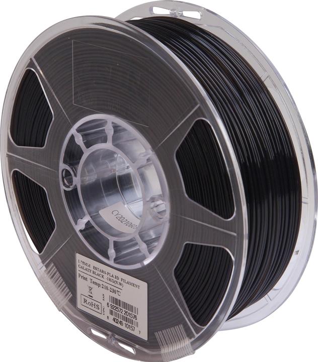 Immagine prodotto eSUN Galaxy Black 1 kg (PLA, 1.75 mm, 1000 g, Nero)