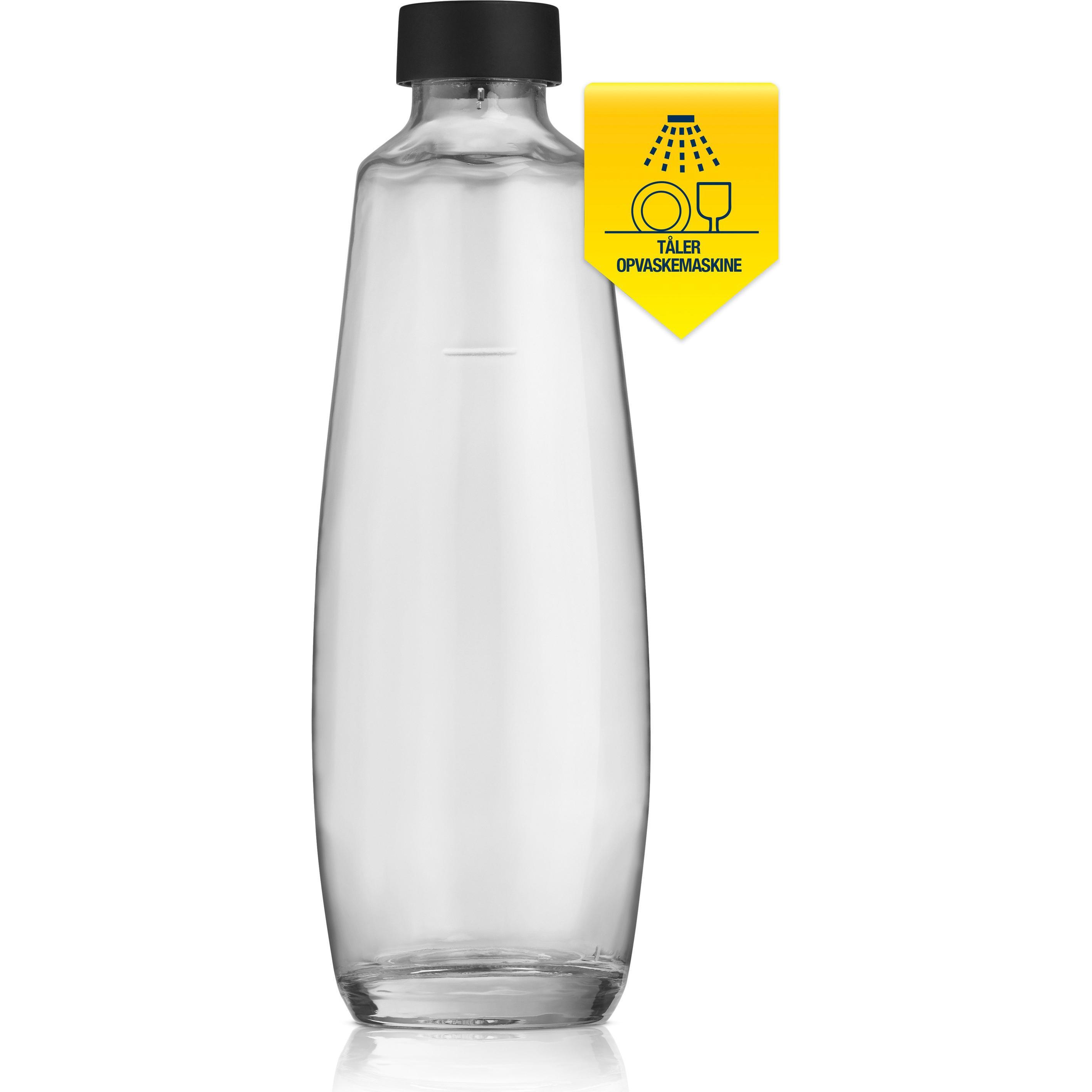 SodaStream 1L Glaskaraffe für Duo, Wassersprudler Zubehör, Transparent