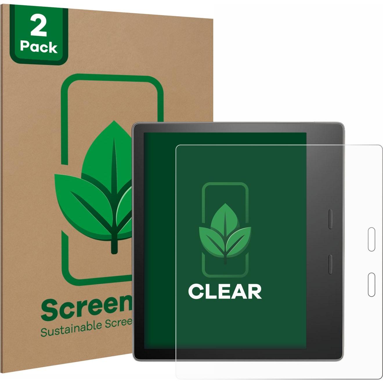 ScreenLeaf Schutzfolie nachhaltiger Displayschutz Displayschutzfolie Folie Klar Transparent, eReader Zubehör, Transparen...