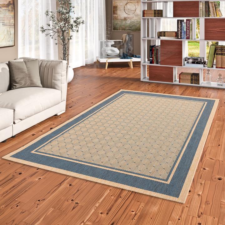 Produktbild Pergamon Modern Flachgewebe Ruggy Karo Bordüre (120 x 170 cm)