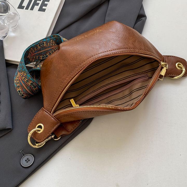 Immagine prodotto Only-Bags.Store Borsa da petto vintage monocolore, borsa a tracolla retrò, borsa casual da donna e borsa con cintura