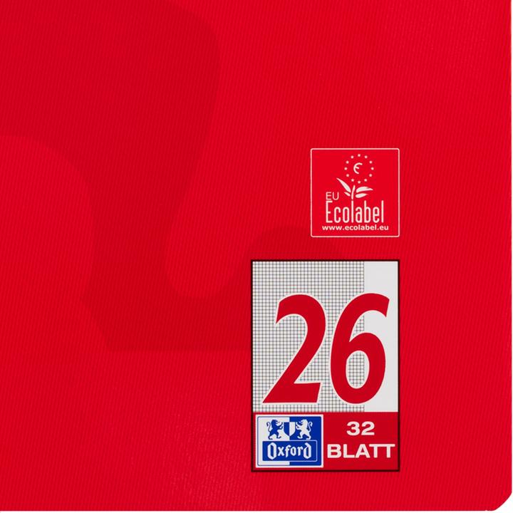 Produktbild Oxford Schulheft, A4, Lineatur 26 (A4, Kariert, Harter Einband)