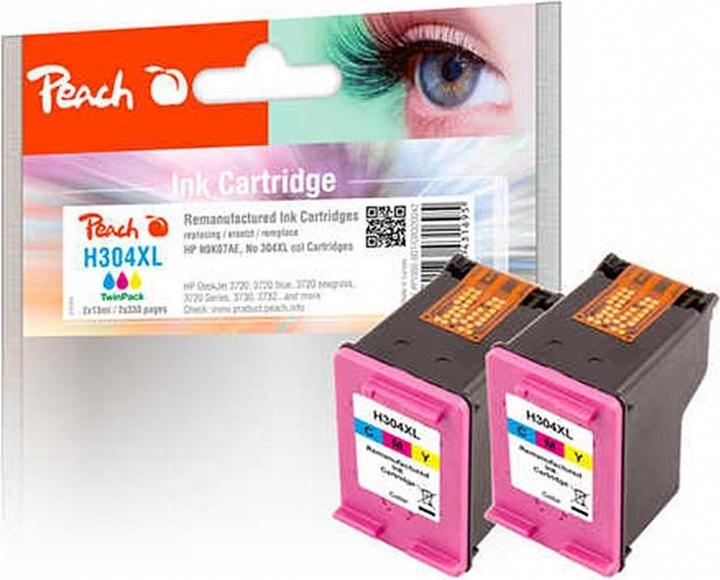 Produktbild Peach Tinte HP Nr. 304 (N9K07AE) 2x Color (M, C, Y)