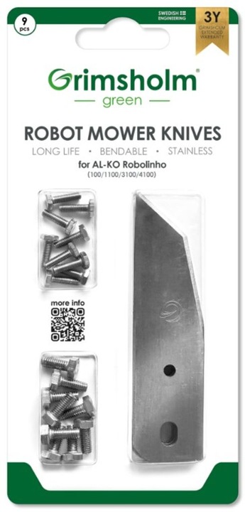 Immagine prodotto NoName Coltello per AL-KO Robolinho 100/1100/3100/4100 (Robot falciante, Ricambi per macchine da giardino)