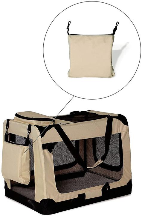 Actual product image Ionto Dog carrier (Beige, S) (Cat, Dog, Foldable, Breathable, Washable)