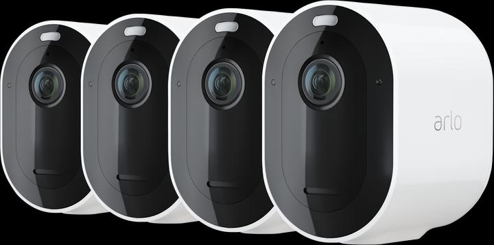 Produktbild Arlo Pro 4 Spotlight Kamera, 4er Set weiss (2688 x 1520 Pixel)
