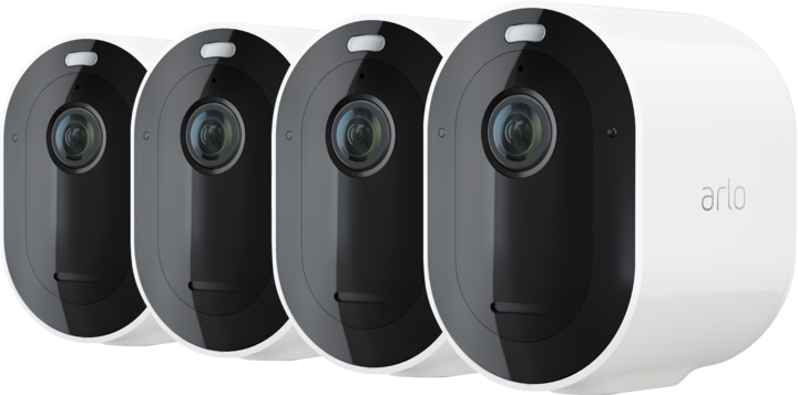 Arlo Pro 4 Spotlight Kamera, 4er Set weiss (2688 x 1520 Pixel)