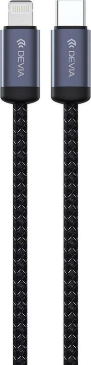 Actual product image Devia cable Gracious EC645 PD USB-C - Lightning 1,0 m 27W 3A black (1 m, 27 W)
