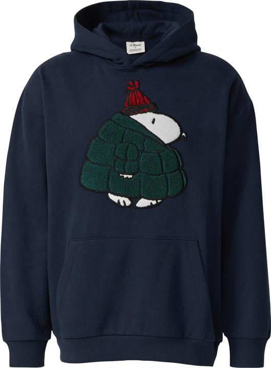 Produktbild s.Oliver Sweatshirt Kapuzen-Sweatshirt im Relaxed Fit mit Peanuts®-Artwork (L)