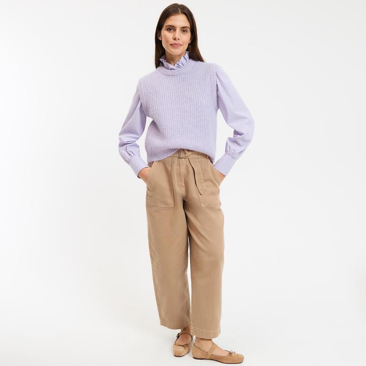 Produktbild La Redoute Collections Ärmelloser Pullover mit Rundhalsausschnitt aus Alpaka-Mischung (L)