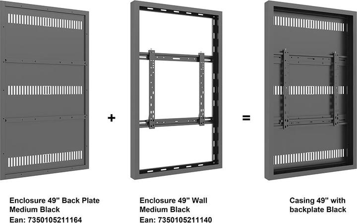 Produktbild Multibrackets Monitorrahmen Rückwand, 49"/1164 (49")