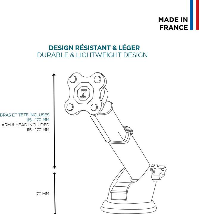Image du produit Mobilis Energia Mobile + Charging Suction Mount 65W (65 W)