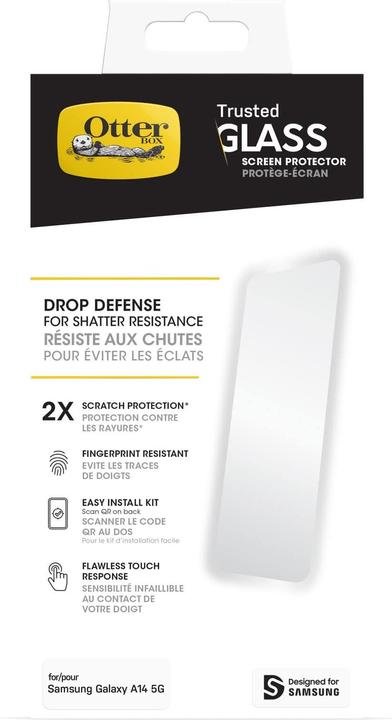 Produktbild OtterBox Trusted Glass (1 Stück, Samsung Galaxy A14 5G, Samsung Galaxy A14)
