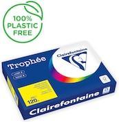 Actual product image Clairefontaine Copy paper Trophee A3 120g/sqm PU=250 sheets canary yellow (120 g/m², 250 x, A3)