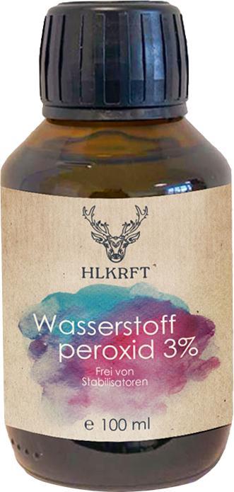 Hlkrft Wasserstoffperoxid 3% - unstabilisiert | 100ml gegen Wildfleisch (28 ml, Flüssigkeit)