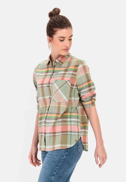 Produktbild Camel Active Karierte Bluse aus reiner Baumwolle (L)