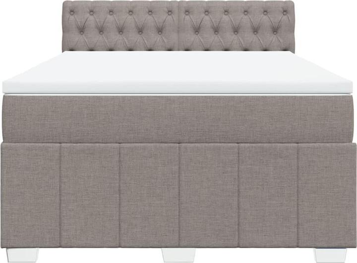 Produktbild vidaXL Bo x springbett mit Matratze 140 x 190 cm Stoff (140 x 190 cm)