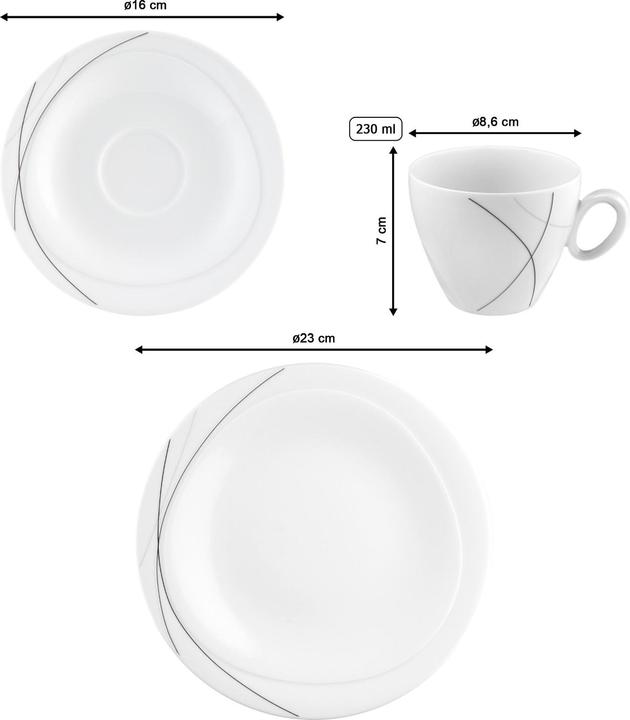 Actual product image Seltmann Trio Highline (18 pcs.)