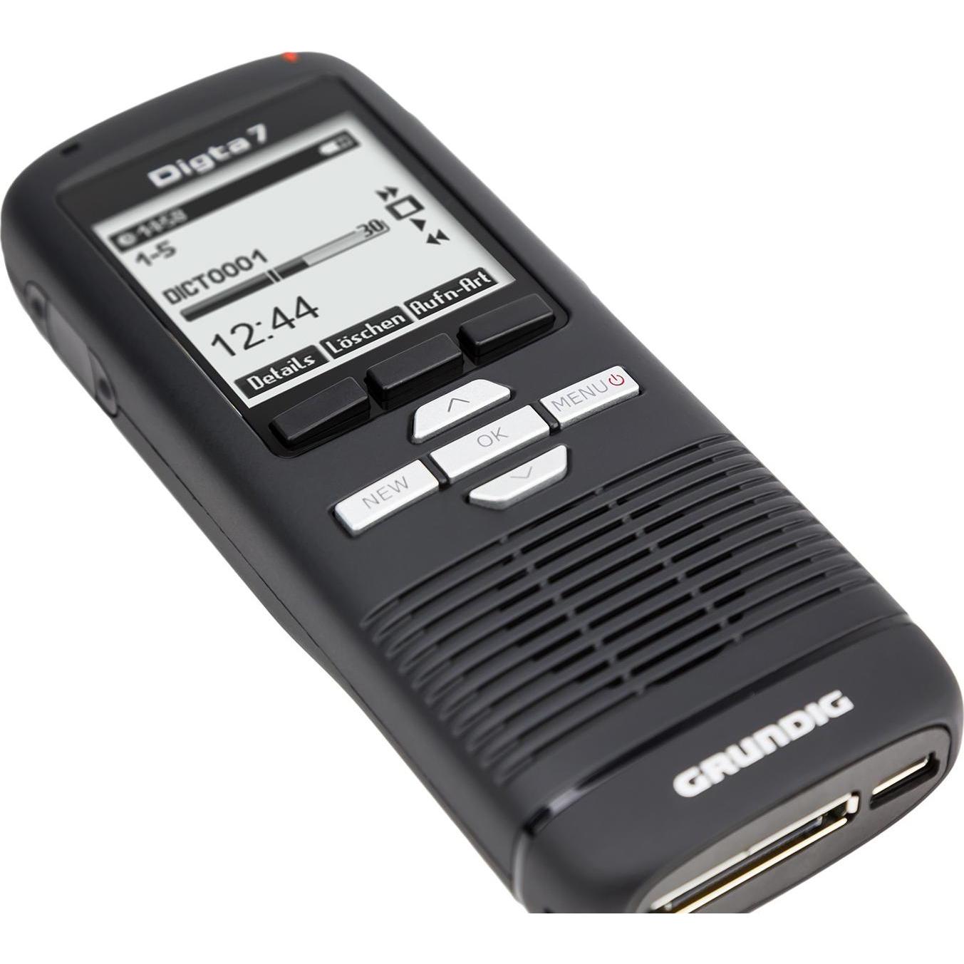 Grundig Kit stand-alone Digta 7 (2 GB), Dittafono, Nero