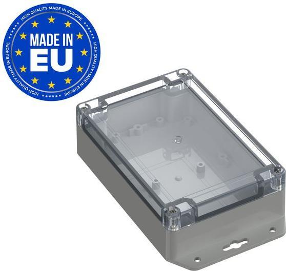 Image du produit RND Boîtier en plastique avec couvercle transparent Universel 150x100x45mm Gris clair ABS / (Boîtier)