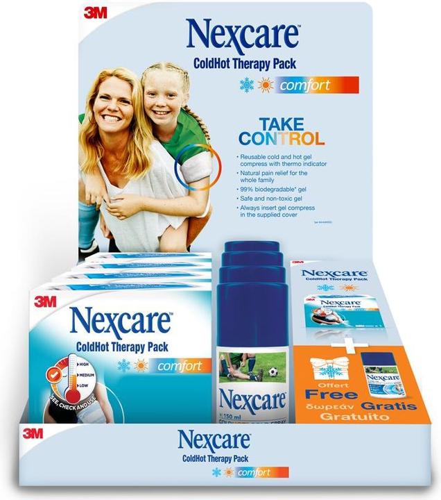 Actual product image Nexcare 3M ColdHot Promo CDU Display 12 Comfort + Spray/Set