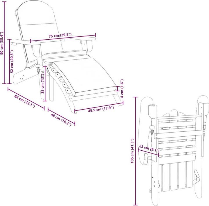 Actual product image vidaXL Gartenstuhl