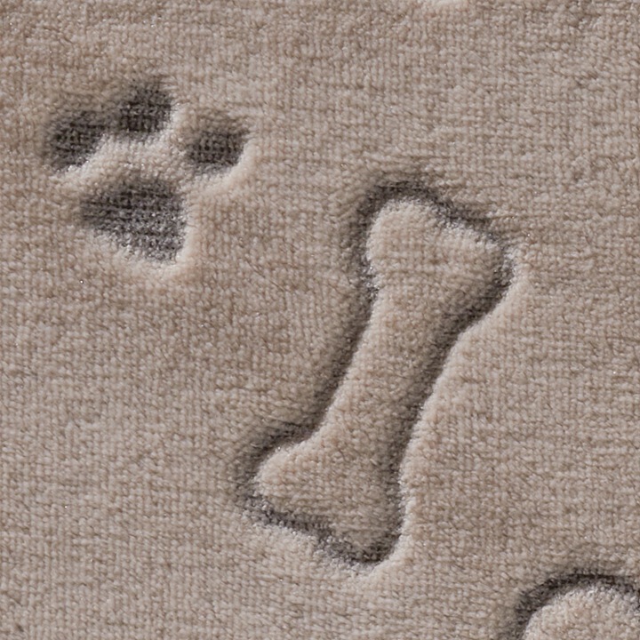 Produktbild VBS Fleece-Stoff Doubleface "Hundeknochen und Pfoten", 150 cm breit, Meterware
