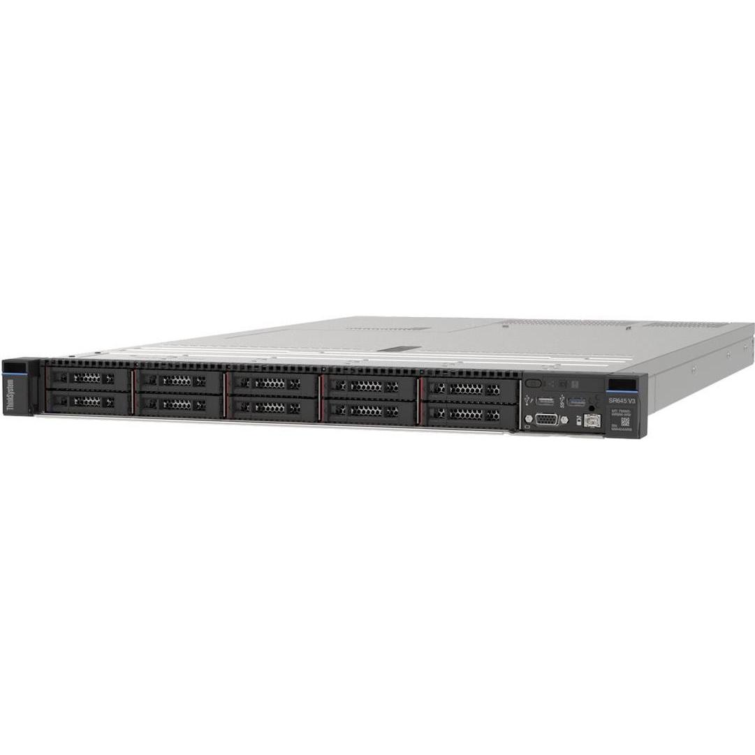 Lenovo ThinkSystem SR645 V3, 3 GHz, 9124, 32 GB, DDR5-SDRAM, 0 GB, Rack (1U) (Amd Epyc 9124, 32 GB, 