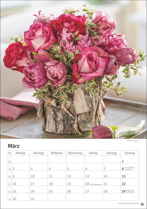 Produktbild Rosenpracht Kalender 2026 (23,5x33,5cm)