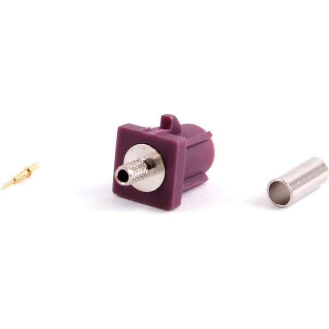Varia FAKRA-DM-02 FAKRA D Type Stecker für 1.32, C, Elektronikkabel + Stecker, Violett