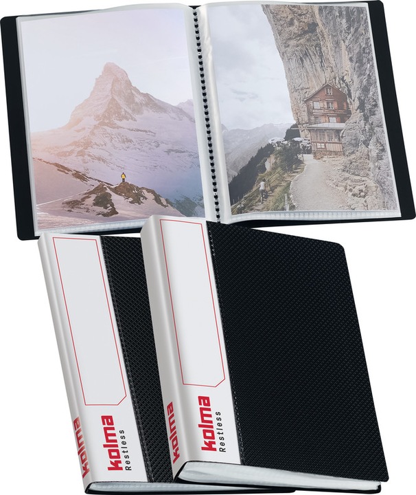Image du produit Kolma Livret de présentation Selection A6 recyclé avec 20 pochettes noir (A6, 1 x)