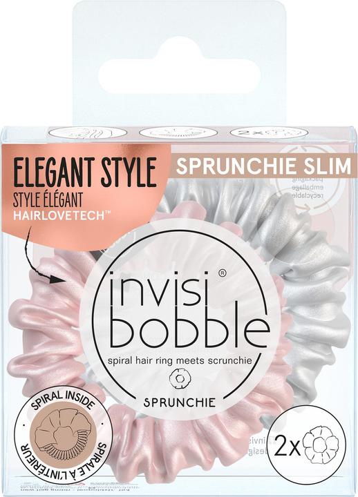 Immagine prodotto Invisibobble Sprunchie Slim Bella Chrome 2 pezzi (Elastico per capelli)