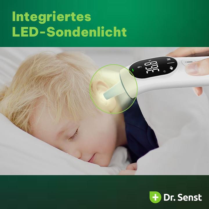 Produktbild Dr. Senst Infrarot 3in1 Ohr/Stirn/Objekt Thermometer DET-20F (Stirn, Ohr)