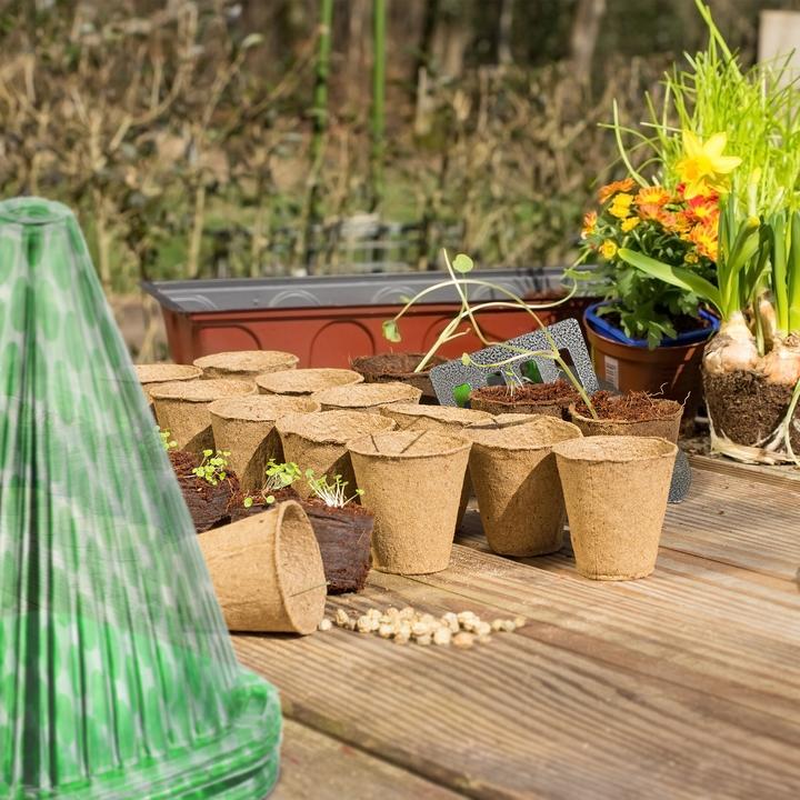 Actual product image Relaxdays 10x plant hat (19 cm, 19 cm)