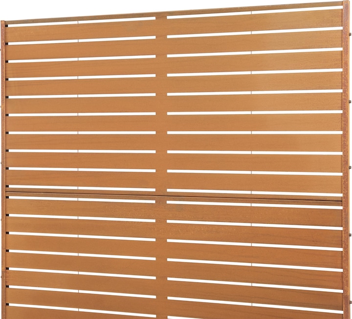 Actual product image Casa.Pro Trennwand Nodepp Cortenstahl 180x120 cm Edelrost (180 x 120 x 40 cm)