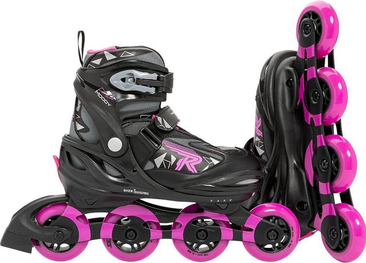 Produktbild Roces Schlittschuhe Moody Girl Tif schwarz-grau-rosa 400856 01 (30-35) (30, 35)