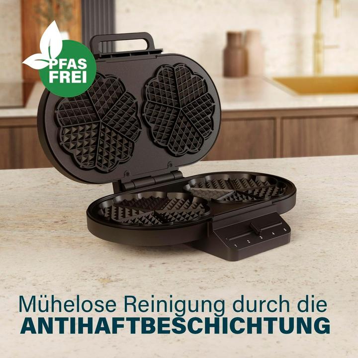 Actual product image Princess Doppel-Waffeleisen Antihaftbeschichtung, BPA-frei, Überhitzungsschutz