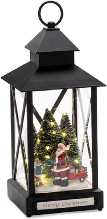 Actual product image Konstsmide LED lantern Santa Claus with child 15 x 32 cm