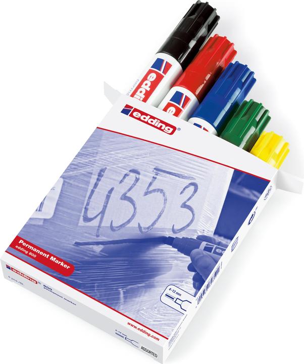 Image du produit Edding 800-99 (Noir, 4 mm, 5 x)