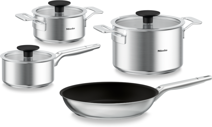 Produktbild Miele KMTS 5704-3 (Pfannenset + Topfset, Edelstahl)