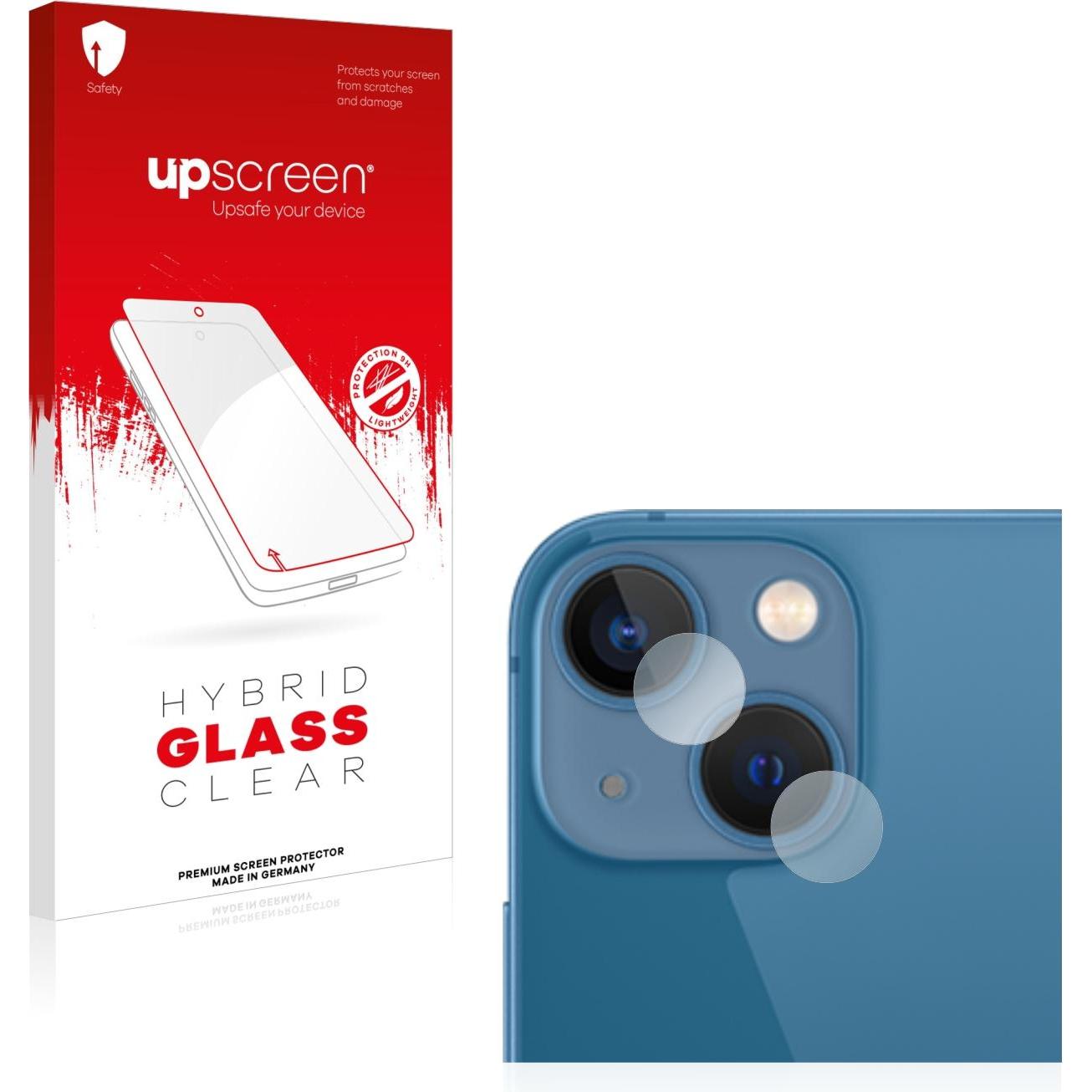 upscreen Scratch Shield Panzerglasfolie (1 Stück, Apple iPhone 13 mini), Smartphone Schutzfolie, Transparent