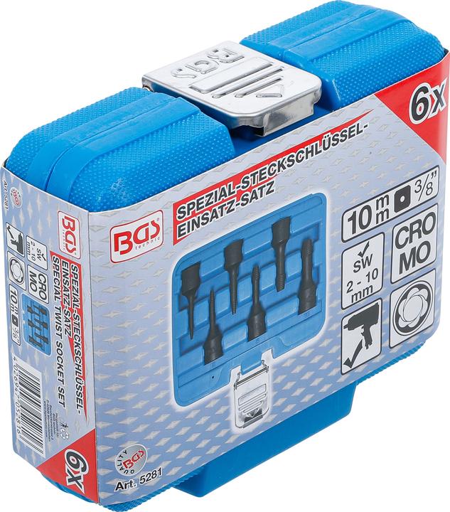 Image du produit BGS Jeu de douilles spiralées/extracteur de vis 10 mm (3/8") 2 - 10 mm 6 pièces