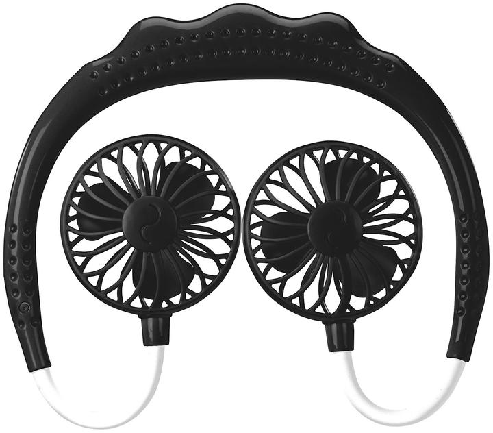 Image du produit Infactory Double ventilateur mobile sur batterie à porter autour du cou