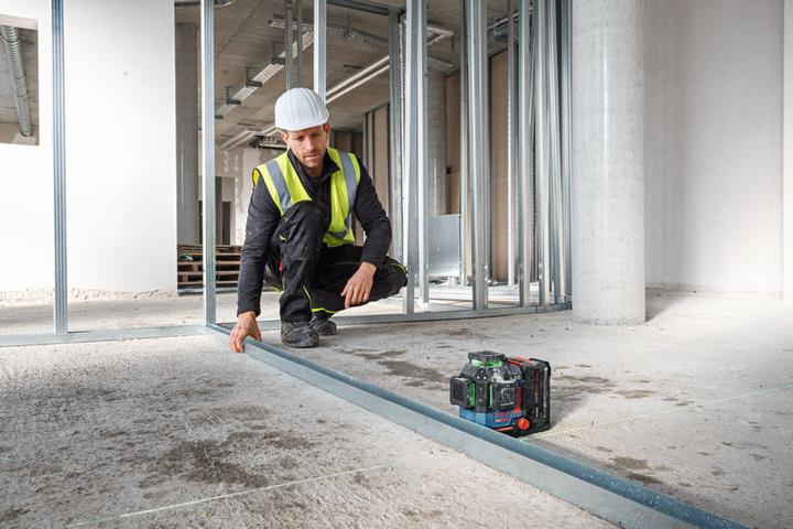 Produktbild Bosch Hausgeräte Bosch Linienlaser EXLL18V-120-33CG, 1 x EXBA18V-40