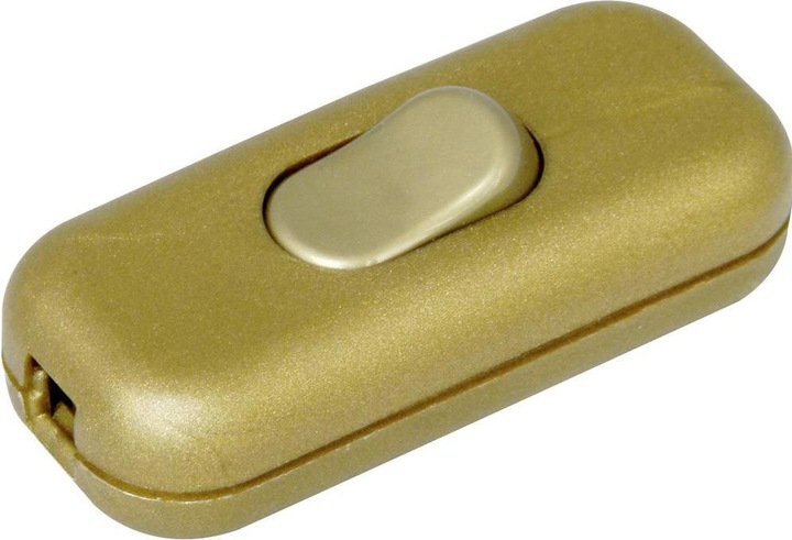 Image du produit Kopp 191307003 Interrupteur à cordon avec décharge de traction or 1 x arrêt/marche 2 A 1 pce