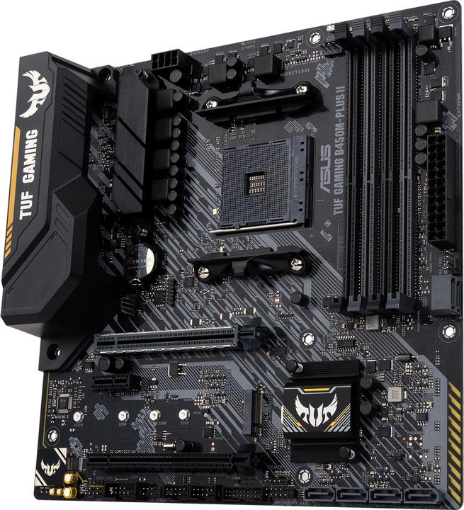 Actual product image ASUS TUF B450M-Plus II Gaming (AM4, AMD B450, mATX)