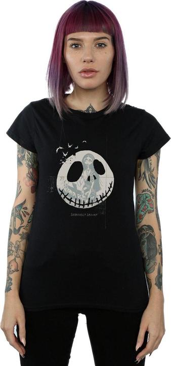 Actual product image Disney Womens/Ladies Nightmare Before Christmas Seriously Spooky Cotton T-Shirt (M)