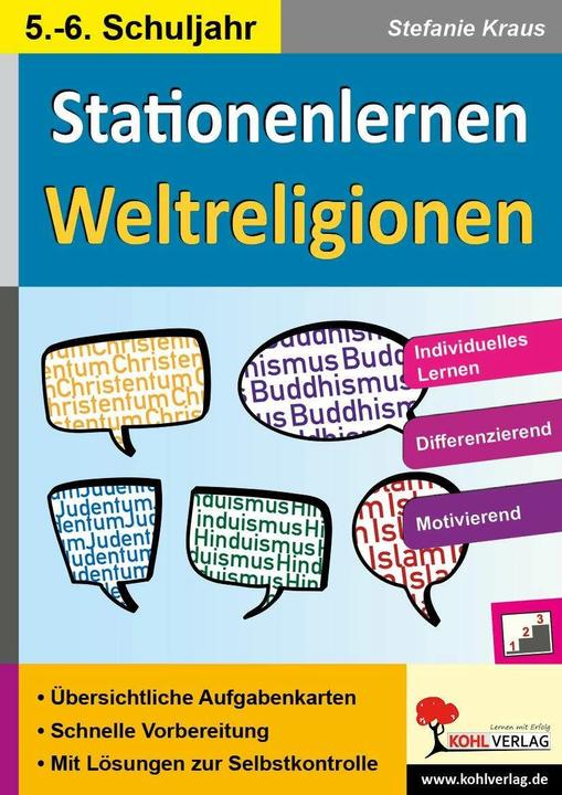 Image du produit Kohls Stationenlernen Weltreligionen (Allemand, Stefanie Kraus, 2014)