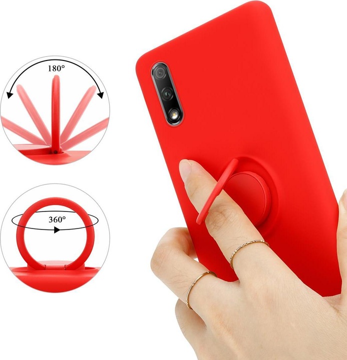 Actual product image Cadorabo TPU Liquid Ring Silicone Case Cover (Honor 9X)